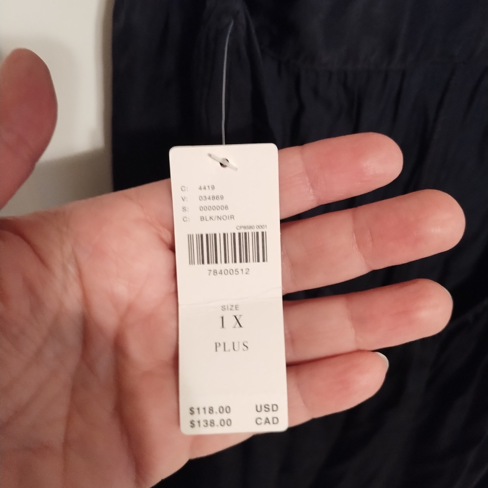 Anthropologie Black Satin Jumpsuit Pajamas - Picture 5 of 9